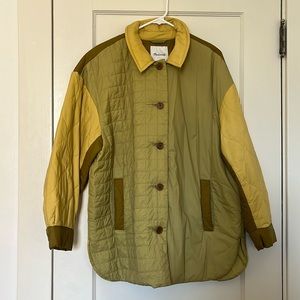 W’s Madewell Mix Quilt Shirt Jacket in 100% Nylon sz XL